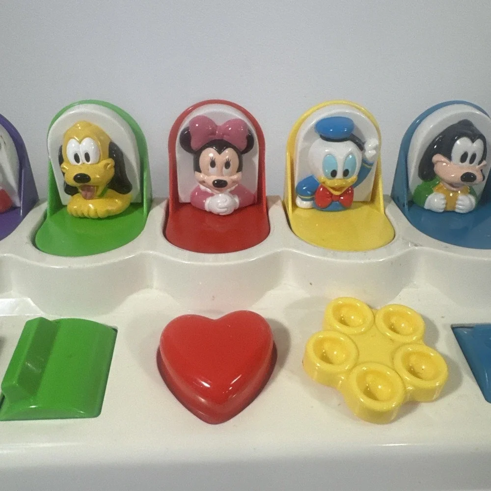 Vintage Disney Mattel Mickey Mouse Friends Pop-Up Children's Toy Tested &‎ Works